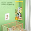 Picture of GGUO Corner Stuffed Animal Storage Toy Organizer - Stuffed Animals Holder with LED Light - Large Corner Kids Plushies Toys Storage with Adjustable Length for Nursery Playroom Bedroom (Yellow)