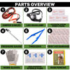 Picture of Valentines Day Gifts for Him, Roadside Assistance Emergency Kit Multipurpose Bag with Battery Jumper Cable Automotive Kit for Car, Vehicle, Truck or SUV for Men or Women, Valentines Day Gifts, Blue