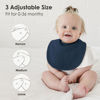 Picture of MairMore 8-Pack Baby Muslin Bibs, Soft Cotton Drool Bibs for Boys Girls, Adjustable and Absorbent Newborn Bib Set for Feeding and Drooling