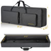 Picture of AKOZLIN 88-Key Keyboard Gig Bag 57.5"×18"×6.75" Portable Electric Piano Case Foldable Bag For 88-Note Keyboard