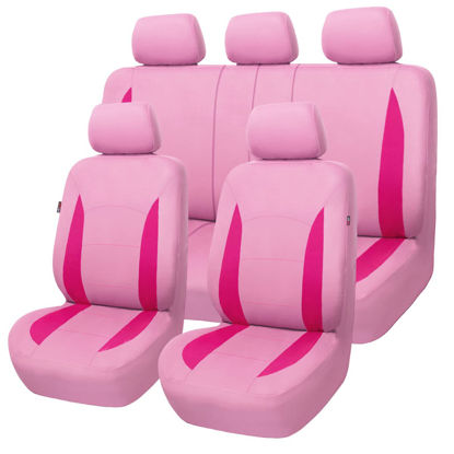 Picture of Flying Banner Car Seat Covers Front Seats Rear Bench Polyester car seat Protectors Easy installations Rear Bench Split