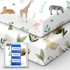 Picture of Crib Sheet Netural, Premium Soft Safari Jersey Knit Fitted Crib Sheet, Crib Mattress Sheet, 28''x52''x9'' Extra Deep Pocket