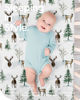 Picture of Crib Sheet Netural, Premium Soft Jersey Knit Fitted Crib Sheet, Crib Mattress Sheet, 28''x52''x9'' Extra Deep Pocket (Deer & Bear)