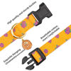 Picture of Cotton Handmade Dog Collar Cute and Distinctive Patterns Yellow Rose with Pendant Cute Dog Collars for Small Medium Large Dogs Girl Dogs Boy Dogs M