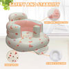 Picture of AGITVPS Inflatable Baby Seat for Babies 3-36 Months, Built in Air Pump Baby Chair Sit Me up Floor Seat for Baby, Bumbo Seat for Learning to Sit, Feeding, Camping (Love Bunny)