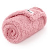 Picture of Luciphia Premium Fleece Dog Puppy Blanket Soft Pet Sherpa Calming Cat Blanket Throw for Small Medium Dog Cat(Pink,41x31 inches)