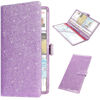 Picture of RSAquar Car Registration and Insurance Holder, Vehicle Car Glove Box Organizer, Cool Car Accessories for ID, Driver License Cards & Essential Document, Men&Women, Purple Glitter