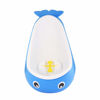 Picture of Foryee Potty Training Urinal for Boys Cute Whale with Funny Aiming Target - Blue