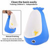 Picture of Foryee Potty Training Urinal for Boys Cute Whale with Funny Aiming Target - Blue