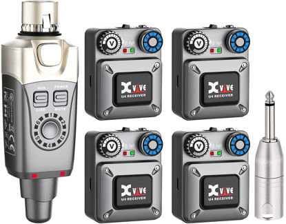 Picture of Xvive U4R4 Wireless in-Ear Monitor System Set with Transmitter and Four Receivers