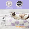 Picture of Lesure Cat Beds for Indoor Cats - Round Cat Bed Donut Small Dog Bed Calming Pet Beds, Cute Modern Beds with Jacquard Shaggy Plush & Anti Slip Bottom, 20 Inch, Purple