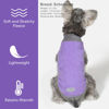 Picture of cyeollo 2 Pack Fleece Dog Sweater Pullover Dog Sweatshirt Reflective Lightweight Dog Clothes for Small Dogs Girl Pet Apparel Purple, Grey, XL