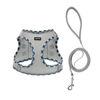 Picture of AMTOR Dog Harness with Leash Set,No Pull Adjustable Reflective Puppy Harness with Padded Vest for Extra-Small/Small Medium Large Dogs and Cats(Grey,XL)