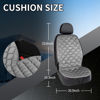 Picture of 1Pcs Driver Or Passenger Winter Luxury Car Seat Cushion Thickened Cushion Gray Suitable For All Kinds Of Cold Weather, Non-Slip Bottom, Fite For All Car, Pickup Truck, Rv, Box Truck Suv Accessories