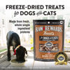Picture of Northwest Naturals Raw Rewards Freeze-Dried Bison Liver Treats for Dogs and Cats - Bite-Sized Pieces - Healthy, 1 Ingredient, Human Grade Pet Food, All Natural - 3 Oz (Pack of 3)