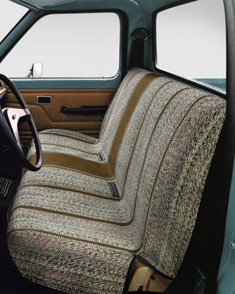 Picture of West Coast Auto Car Seat Covers, Baja Saddle Blanket Car Accessories, Universal Fits Ford, Chevrolet, Dodge, Bench Seats, and Full Size Pickup Trucks (Beige)
