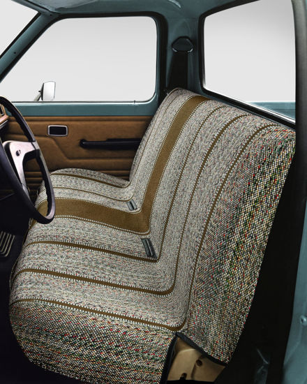 Picture of West Coast Auto Car Seat Covers, Baja Saddle Blanket Car Accessories, Universal Fits Ford, Chevrolet, Dodge, Bench Seats, and Full Size Pickup Trucks (Beige)