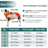 Picture of AOFITEE Dog Coat, Warm Dog Jacket Dog Winter Coats, Reflective Turtleneck Dog Fleece Vest with Harness Built in, Waterproof Windproof Dog Snow Jacket Snowsuit for Small Medium Large Dogs, Orange M