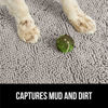 Picture of Gorilla Grip Ultra Absorbent Grippy Doormat for Muddy Dog Paws, 70x24 Machine Washable Soak Stopper Rugs Cleaner Floors, Bed Mat for Dirty Dogs, Indoor Entrance Door Rug Pet Bed Mats Light Gray