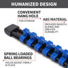 Picture of Reniteco Socket Organizer Drive ABS Tools-Socket Holder, Premium Quality 18 Pieces Socket Holders Kit 1/4-Inch x 96 Clips, 3/8-Inch x 90 Clips, 1/2-Inch x 72 Clips