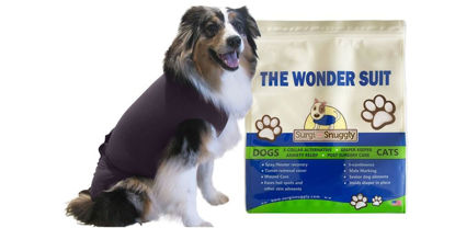 Picture of SurgiSnuggly Veterinary Invented Dog Surgical Recovery Suit for Female or Male Dogs,Spay, Neuter Onesie, The Original Surgical Recovery Bodysuit for After Surgery Small, Medium, Large Dogs PL XL