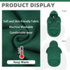 Picture of KOOLTAIL Basic Dog Hoodie - Soft & Warm Dog Hoodie Sweater with Leash Hole and Pocket, Dog Winter Coat, Cold Weather Clothes Sweatshirt for Small Medium Large Dogs Puppy Cat Boys Girls Deep Green S