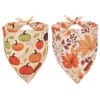 Picture of ADOGGYGO Fall Dog Bandana, Pumpkin Maple Leaf Autumn Thanksgiving Dog Scarf, Adjustable Fit Pet Fall Bandanas for Large X-Large Dogs Pets (X-Large, Fall)