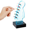 Picture of Light Up Guitar Pick Holder - 7-Color Changing LED Pick Storage Display & Night Light - USB Powered Novelty Room Decor, Holds 6 Picks - Cool Guitar Gift for Men, Musicians & Guitarists