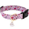 Picture of Faygarsle Fall Dog Collar Adorable Ghost Pattern Halloween Collar for Dogs Autumn Collar for Small Medium Large Female and Male Dogs Cute Neckwear for Dogs Purple Collar for Boy Girl Dogs M