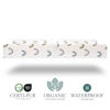 Picture of Organic Cotton Contoured Baby Changing Pad w/Waterproof Foam Mattress, Includes Soft, Removable & Washable Cover, Safety Strap, Non-Slip Bottom, Topper for Standard Size Infant Diaper Table & Dresser