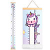 Picture of Mibote Baby Growth Height Chart Handing Ruler Wall Decor for Kids, Canvas Removable Height Growth Chart 79" x 7.9" (Unicorn)
