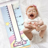 Picture of Mibote Baby Growth Height Chart Handing Ruler Wall Decor for Kids, Canvas Removable Height Growth Chart 79" x 7.9" (Unicorn)