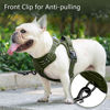 Picture of PoyPet No Pull Dog Harness, No Choke Reflective Dog Vest, Adjustable Pet Harnesses with Easy Control Padded Handle for Small Medium Large Dogs(Military Green,XS)