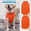 Picture of Mihachi Turtleneck Dog Sweater - Winter Coat Apparel Classic Cable Knit Clothes with Leash Hole for Cold Weather, Ideal Gift for Pet in New Year Orange Large