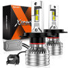 Picture of SEALIGHT X4I H4/9003/HB2 Bulbs, H4 Fog Bulbs, with Adjustable Lock Ring, Cooling Fan, Easy Installation 55000 LM, Fog Light, Pack of 2