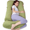 Picture of AMCATON 60 Inch Pregnancy Pillow for Sleeping, Extra Large U Shaped Body Pillow, Maternity Pillow for Pregnant Women (Green)