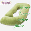 Picture of AMCATON 60 Inch Pregnancy Pillow for Sleeping, Extra Large U Shaped Body Pillow, Maternity Pillow for Pregnant Women (Green)