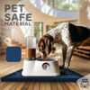 Picture of 32x24x1” XL Dog Food Mat - All Purpose Under Sink Liner, Washer and Dryer Covers for The Top, Silicone Griddle Mat for Blackstone - Raised Edges Dog Mat for Food and Water Prevent Spill, Waterproof