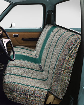 Picture of West Coast Auto Car Seat Covers, Baja Saddle Blanket Car Accessories, Universal Fits Ford, Chevrolet, Dodge, Bench Seats, and Full Size Pickup Trucks (Green)