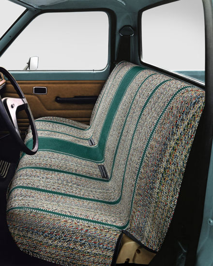 Picture of West Coast Auto Car Seat Covers, Baja Saddle Blanket Car Accessories, Universal Fits Ford, Chevrolet, Dodge, Bench Seats, and Full Size Pickup Trucks (Green)