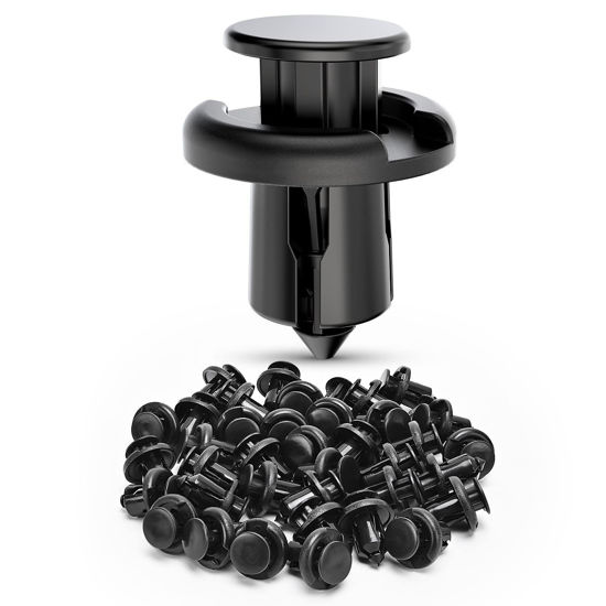 Picture of Nilight 40PCS Nylon Front Bumper Push-Type Retainer Clips-91503-SZ3-003 10mm Compatible with Honda and Acura Car Push Retainer Kit 2 Years Warranty