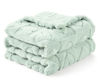 Picture of CREVENT 30"X40" Cozy Soft Warm Sherpa Baby Blanket for Girls Boys, Newborn Essentials for Infant, Baby Shower Receiving Gift - Green Heart