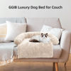 Picture of Calming Dog Bed Fluffy Plush Dog Mat for Furniture Protector with Removable Washable Cover for Large Medium Small Dogs and Cats (XS (31"x23.5"x5"), Beige)