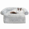 Picture of Calming Dog Bed Fluffy Plush Dog Mat for Furniture Protector with Removable Washable Cover for Large Medium Small Dogs and Cats (XS (31"x23.5"x5"), Light Grey)