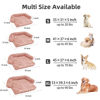 Picture of GGIB Calming Dog Bed Fluffy Plush Dog Mat for Furniture Protector with Removable Washable Cover for Large Medium Small Dogs and Cats (Extra Large (53x39.3x6), Pink)