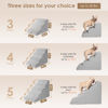 Picture of EHEYCIGA Curved Dog Stairs Ramp for High Beds 22.6" H, 5-Step Dog Steps for Small Dogs and Cats, Pet Stairs for High Bed Climbing, Non-Slip Balanced Pet Step Indoor, Light Grey