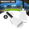Picture of 6 Pcs Metal Cowbell with Handle, FOVERN1 Large Loud Cow Bells Noise Makers for Football Games, Sporting Events, New Year’s Eve, Celebrating and More (White)