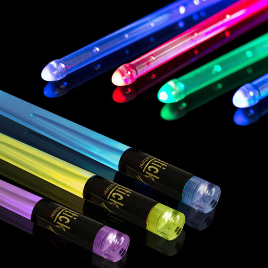 Picture of Light Up Drum Sticks Rechargeable 15 Color Changing Led Personalized Drumsticks for Adults Kids Drummer Gifts Drum Accessories