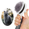 Picture of Cat Self Cleaning Slicker Brush, Pets Skin Friendly Cat Brush for Dogs Cats Grooming Brush Tool Easy to Remove Loose Undercoat, Mats Tangled Hair Slicker Massage Cats Dogs Brush - Upgraded
