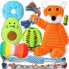 Picture of Zeaxuie 9 Pack Luxury Puppy Toys for Teething Small Dogs, Puppy Chew Toys with Cute Squeaky Dog Toys, Ball and More Rope Dog Chew Toys